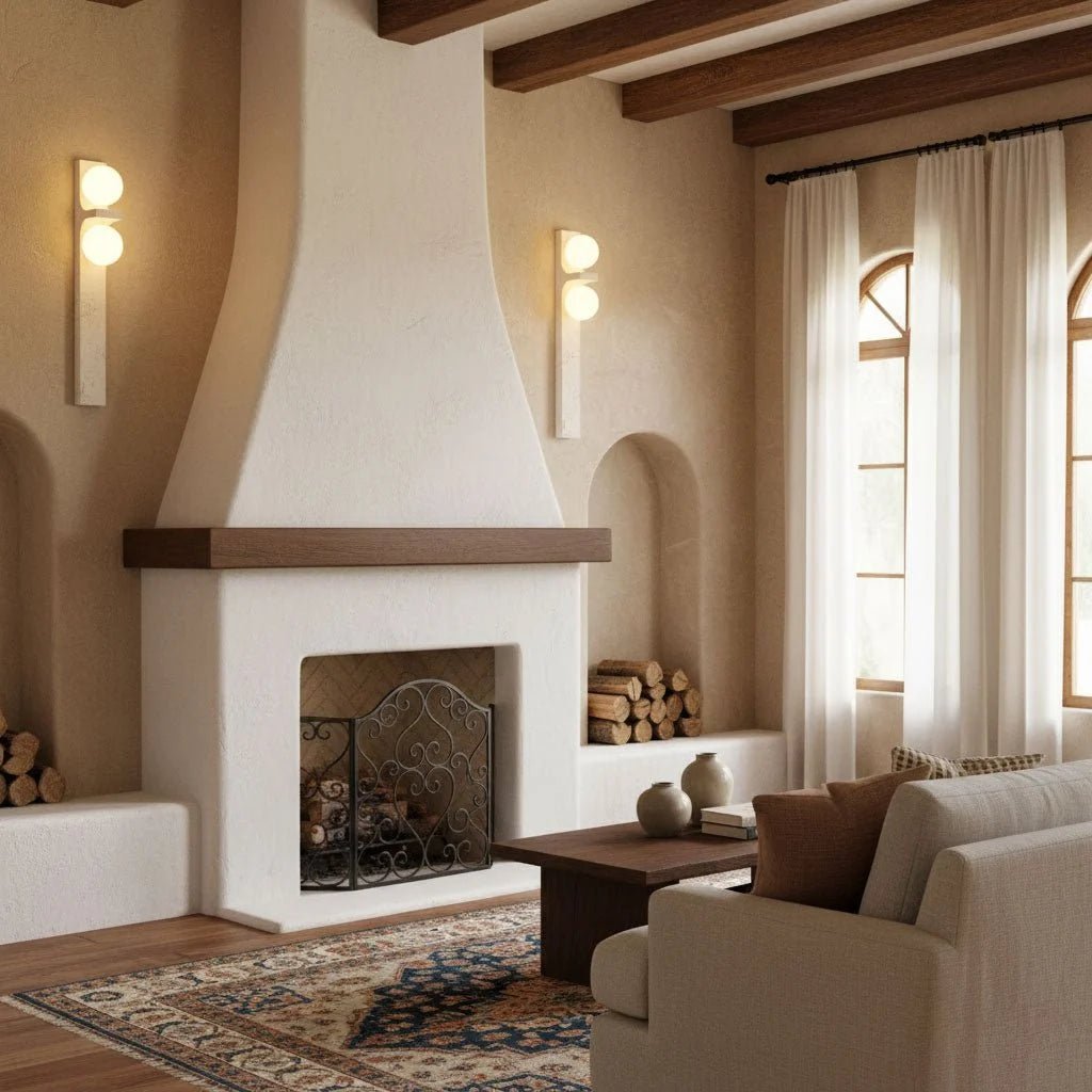 Applique Murale Pierre Naturelle Longue — Lampe Style Wabi-Sabi Rétro | STALACTITE™ - Lampes Design