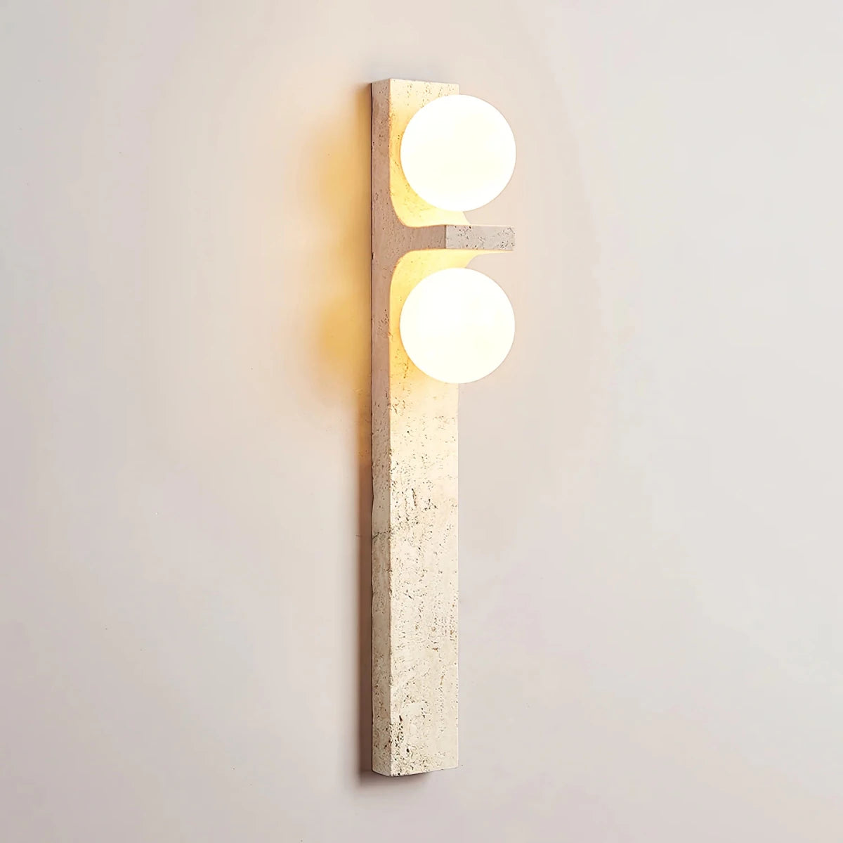 Applique Murale Pierre Naturelle Longue — Lampe Style Wabi-Sabi Rétro | STALACTITE™ - Lampes Design