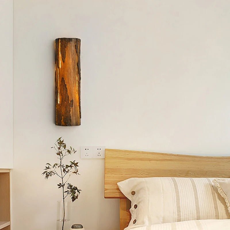 Applique Murale Souche & Texturée Blanche — Lampe Chevet Style Rustique Moderne | TRONC™ - Lampes Design
