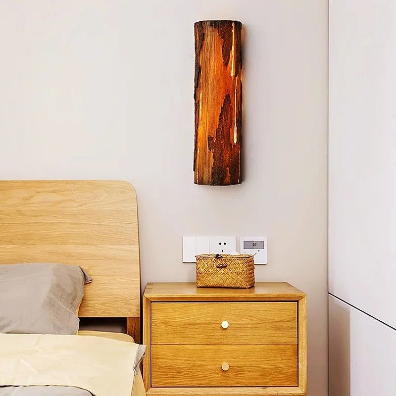 Applique Murale Souche & Texturée Blanche — Lampe Chevet Style Rustique Moderne | TRONC™ - Lampes Design