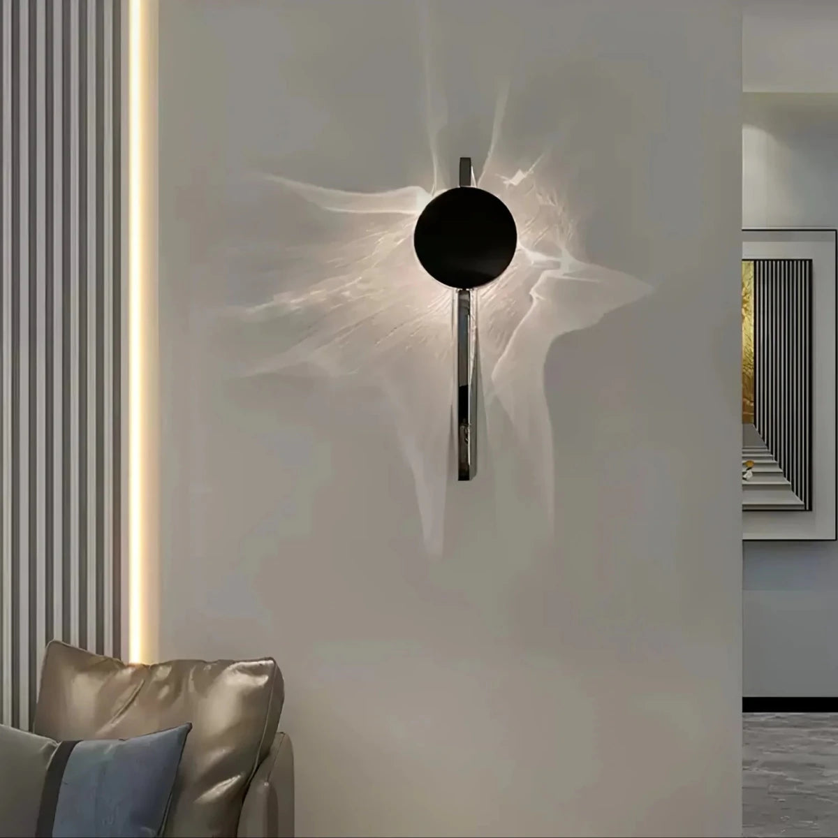 Applique Murale Striée Effet Ombre — Lampe Chevet Style Moderne | STRIÉ™ - Lampes Design