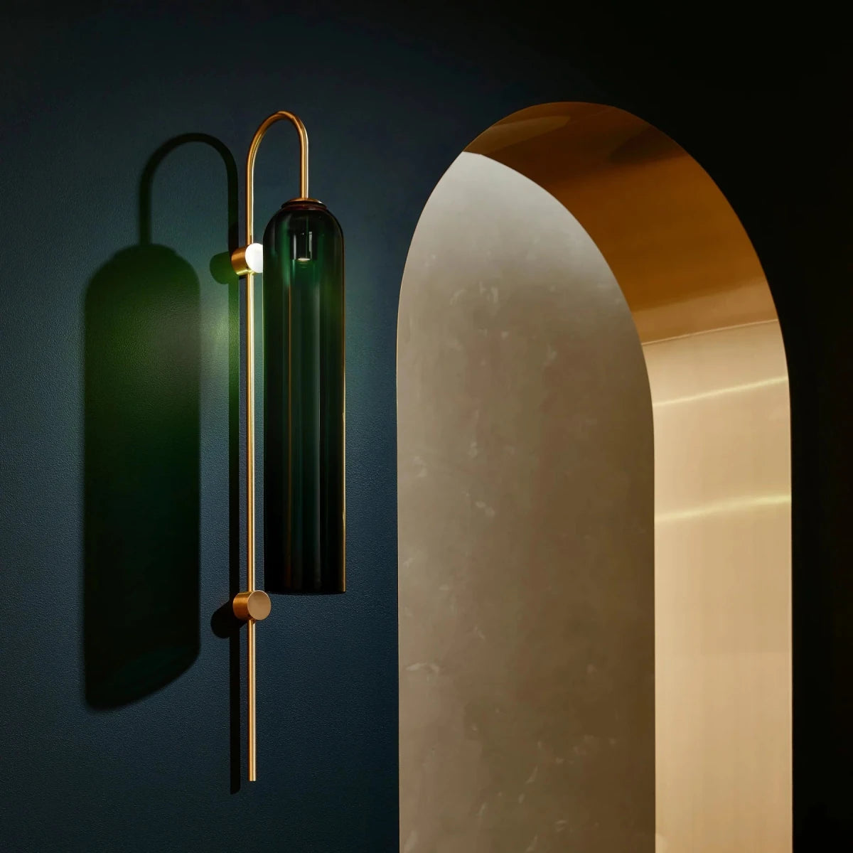 Applique Murale Tube en Verre Coloré — Lampe Chevet Style Nordique Moderne | FUSEAU™ - Lampes Design