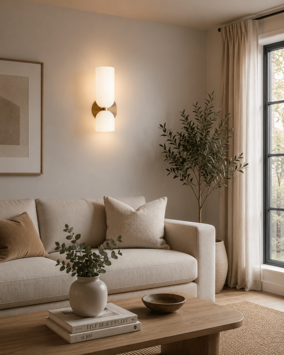 Applique Murale Verre Nordique — Luminaire Design Européen 2 Feux | AZURE™ - Lampes Design