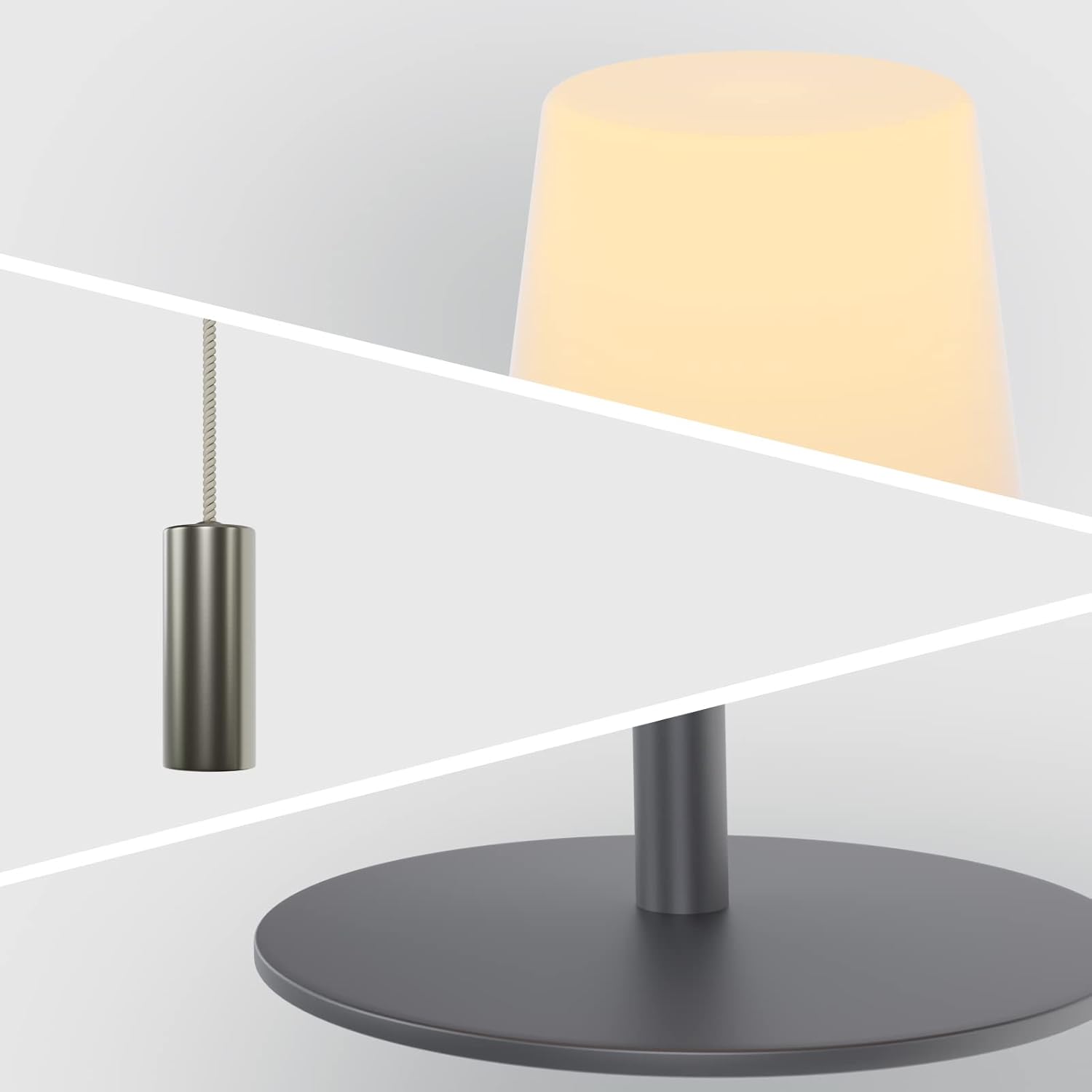 lampe de table intelligente Agnetha avec intensité réglable et design moderne