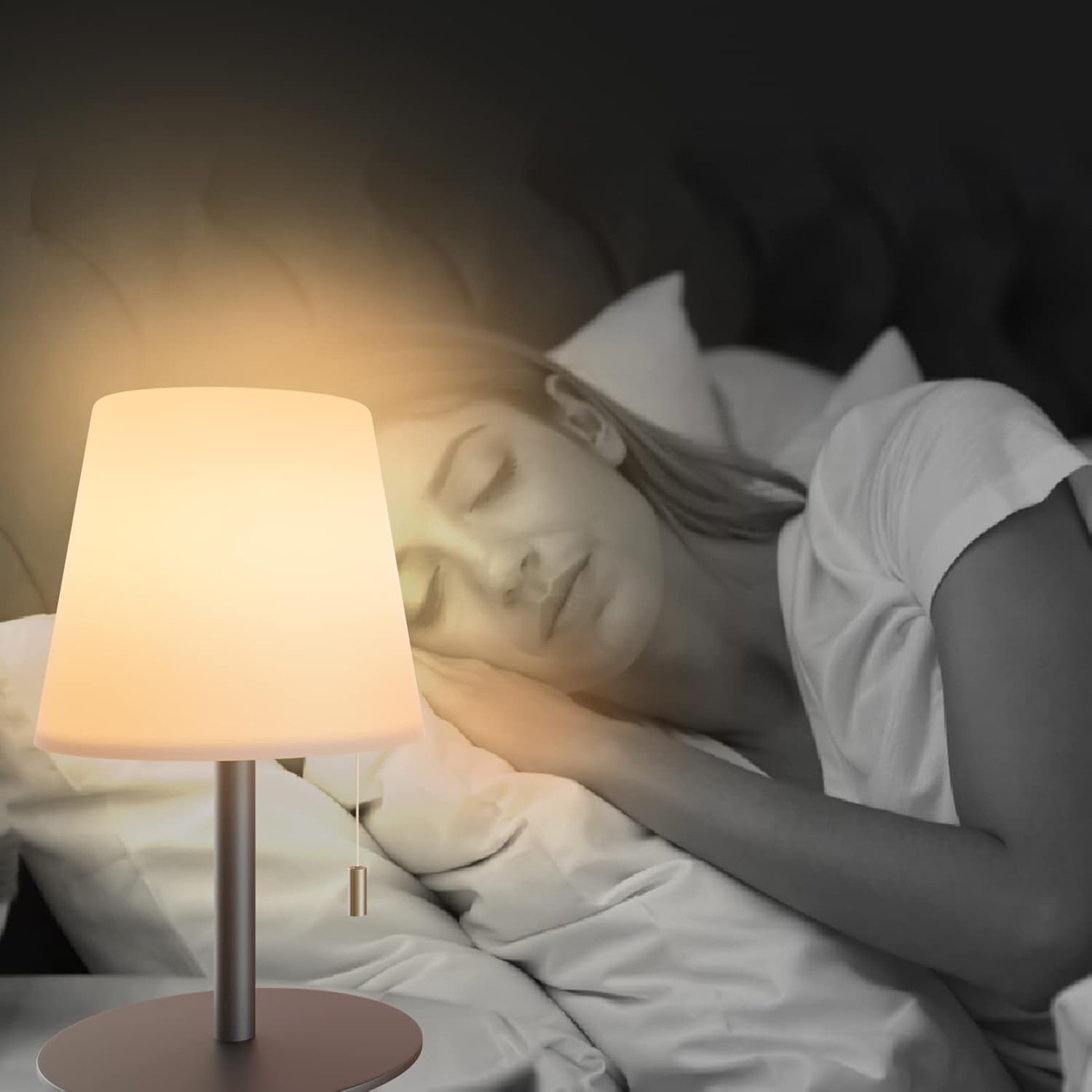 lampe de table intelligente Agnetha avec intensité réglable et design moderne