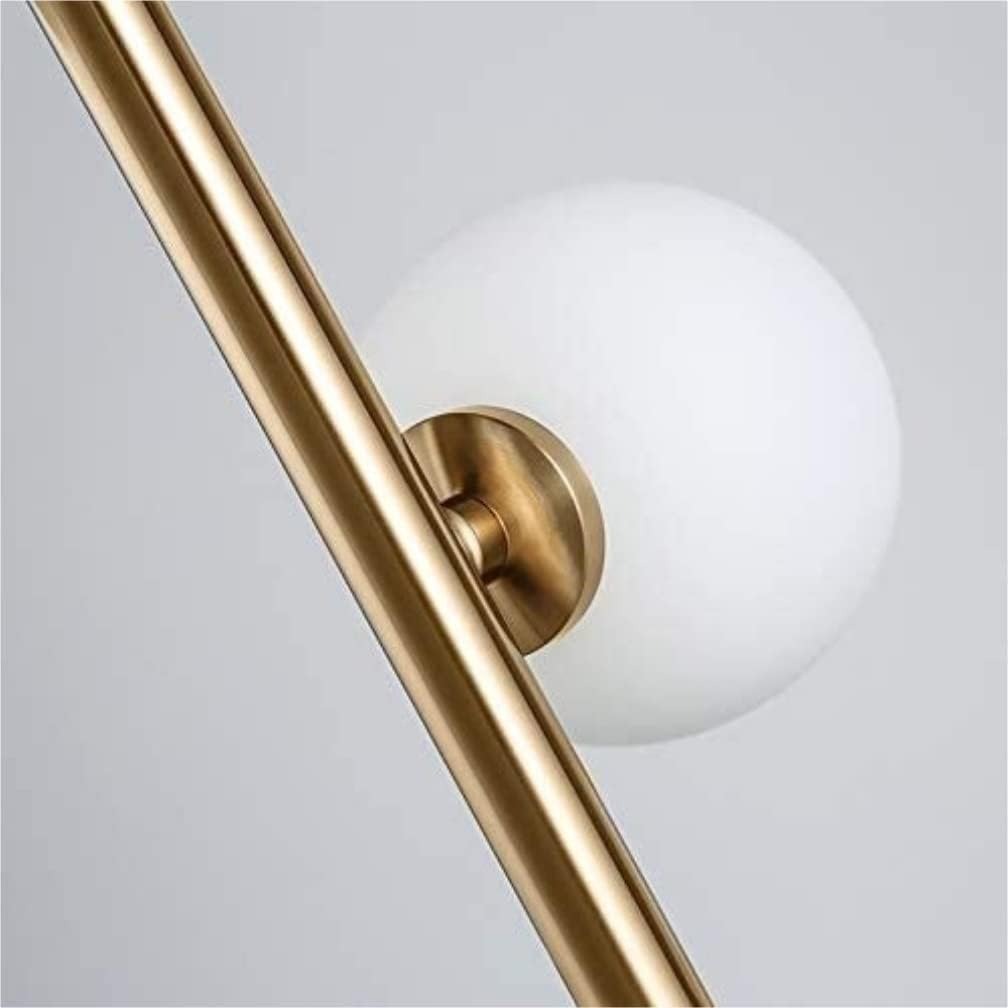 Lampadaire Design Nordique 9 Globes Verre Opale et Métal Doré | Magic Beans™