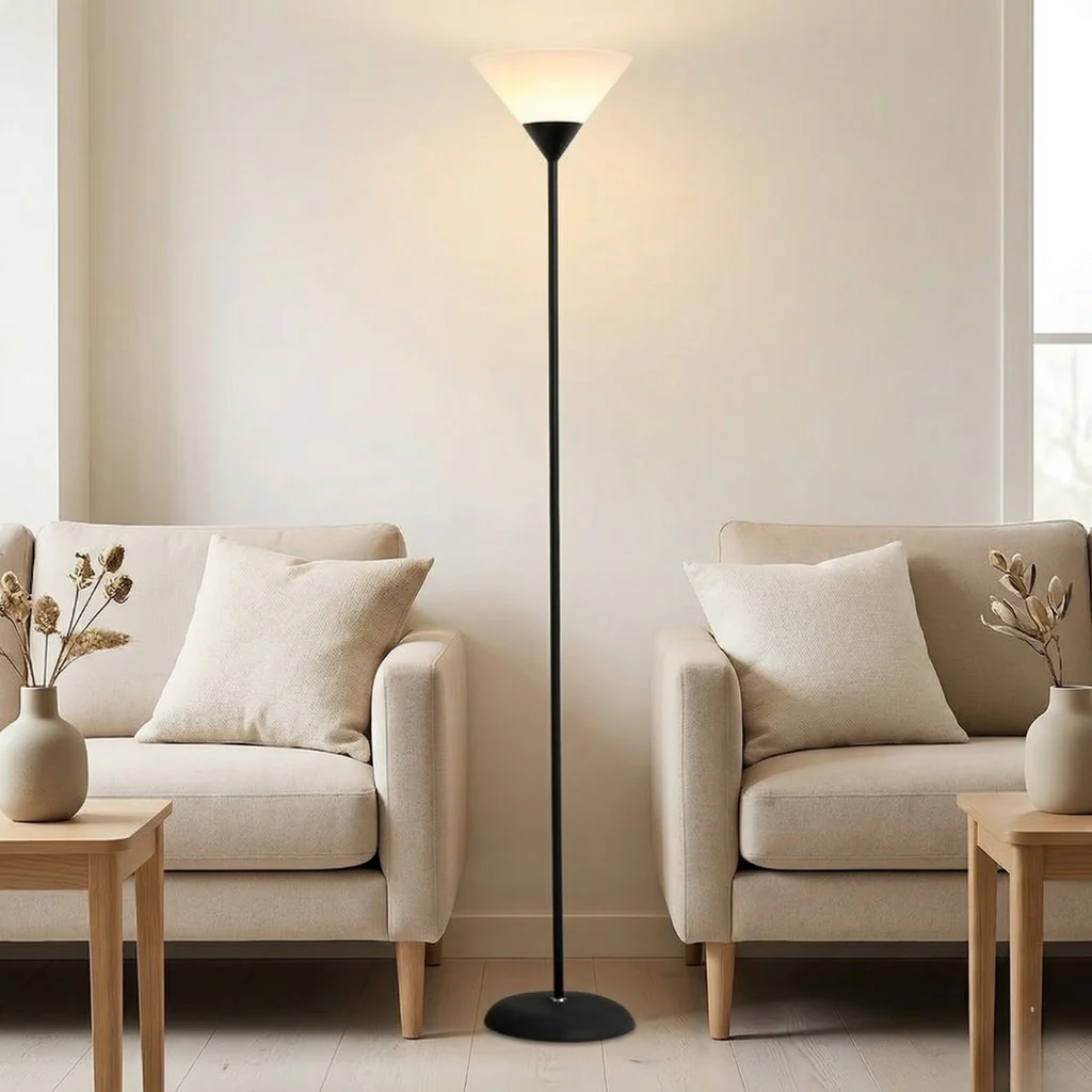 Lampadaire Rétro-Scandinave en Métal et Acrylique — L'ALBA™