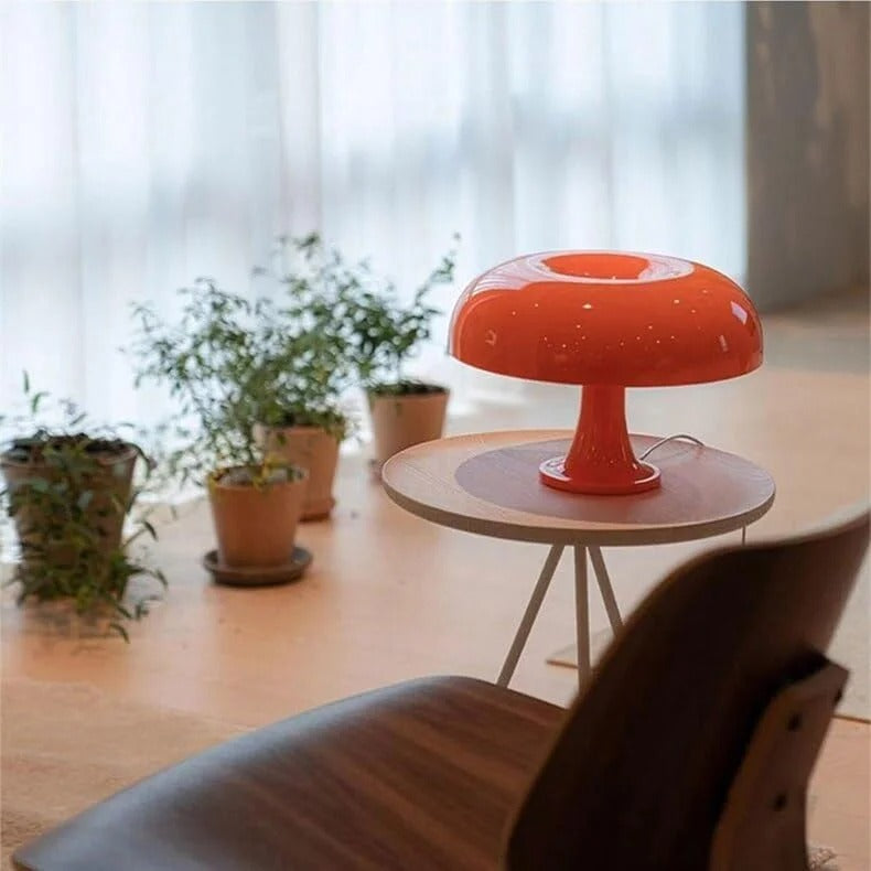 Lampe Champignon Vintage Orange Design Rétro | Le Cèpe™