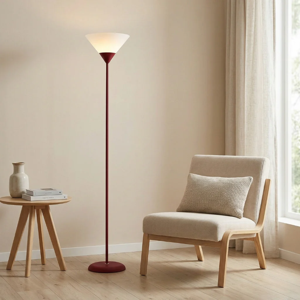 Lampadaire Rétro-Scandinave en Métal et Acrylique — L'ALBA™