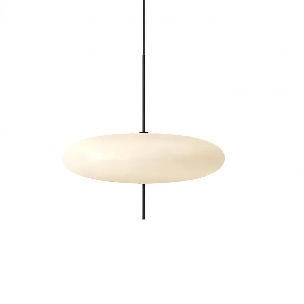 Suspension Design Soucoupe en Opaline et Métal — L'ORBITA™