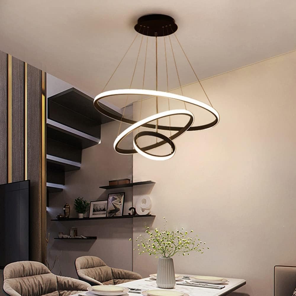 LUSTRE SUSPENSION TRIPLE ANNEAU LED DIMMABLE | ORBIS™