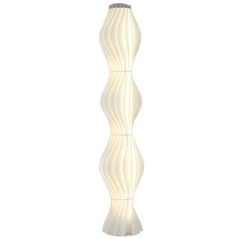 Lampadaire Design Sculptural Ondulé Moderne en Métal pour Salon | LYSIA™ - Lampes Design