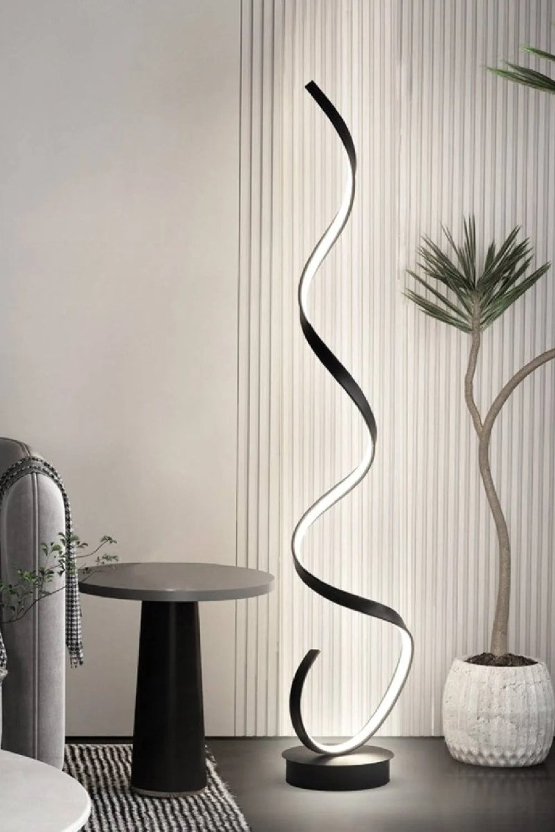 Lampadaire LED design ruban spirale | Karolina - Lampes Design