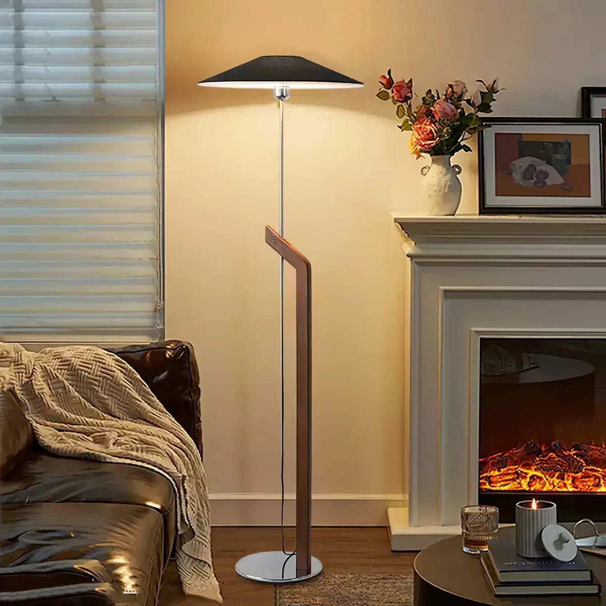 Lampadaire Minimaliste en Bois et Métal Design Moderne pour Salon | ZENITH™ - Lampes Design