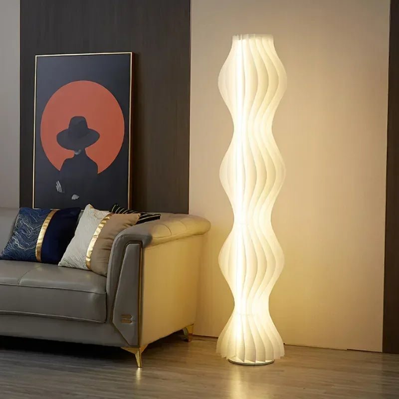 Lampadaire Sculptural - Design Ondulé Moderne | LYSIA - Lampes Design