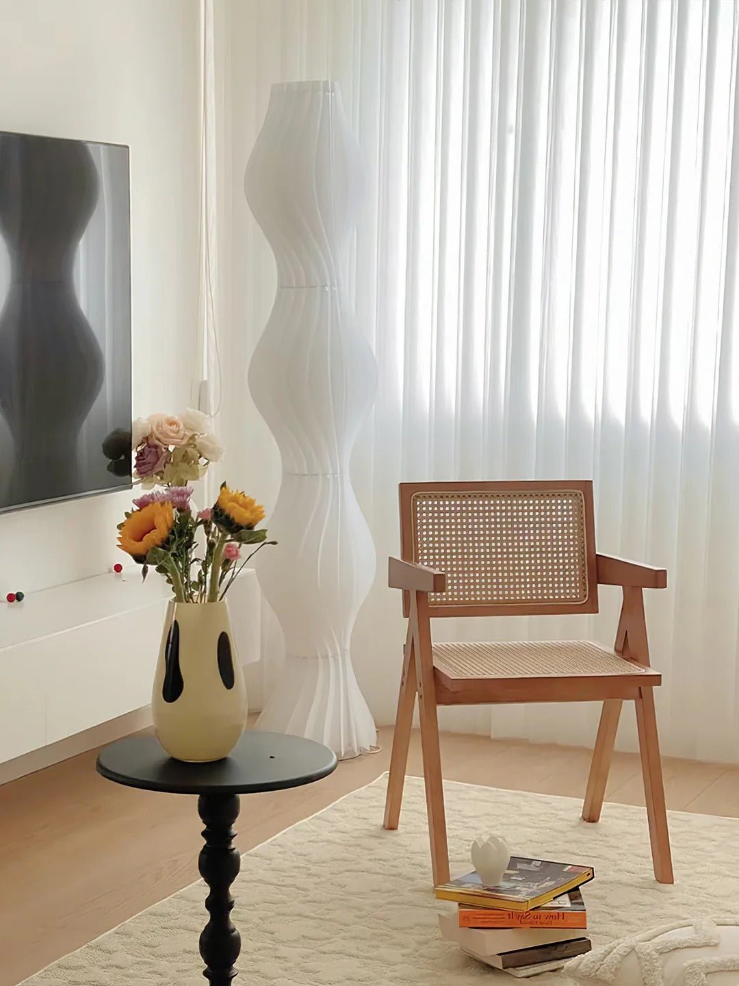 Lampadaire Sculptural - Design Ondulé Moderne | LYSIA - Lampes Design