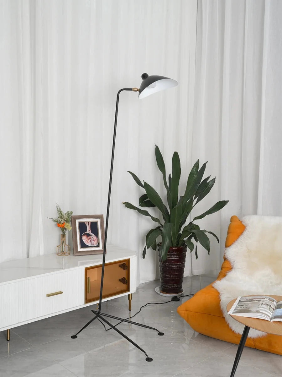 Lampadaire Tripode 3 Bras Articulés — Lampe sur Pied Style Art Déco Industriel | MANTE™ - Lampes Design