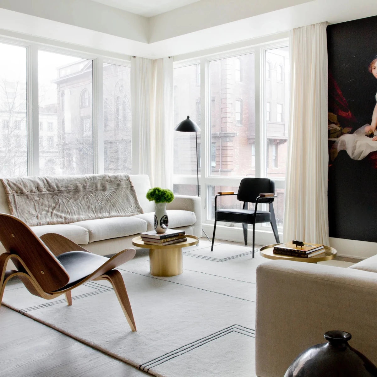 Lampadaire Tripode 3 Bras Articulés — Lampe sur Pied Style Art Déco Industriel | MANTE™ - Lampes Design