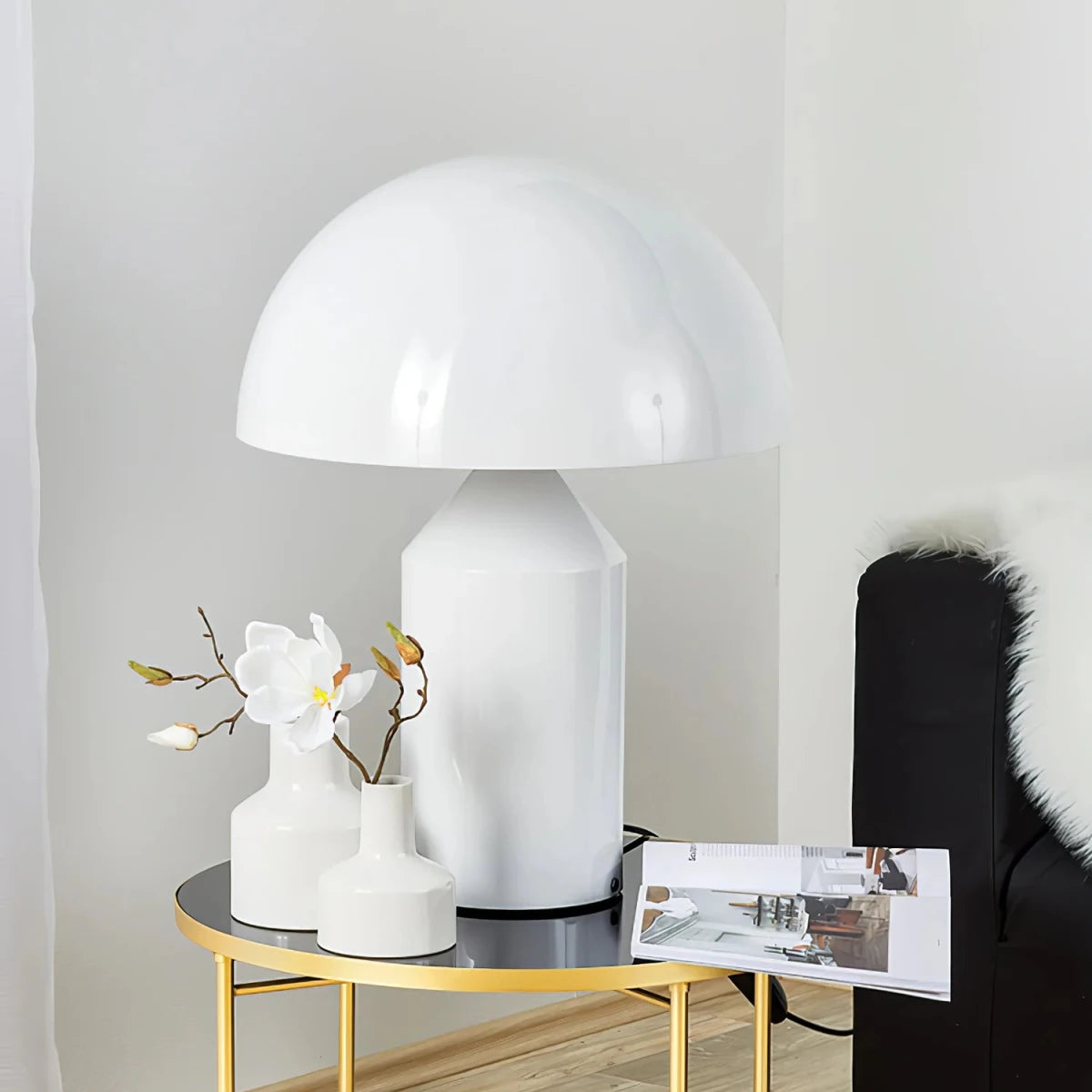 Lampe de Chevet Forme Champignon Métal | AMANITE™ - Lampes Design