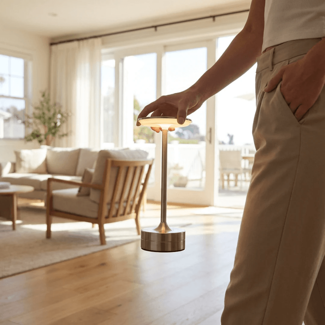 Lampe de Table LED Tactile Sans Fil Rechargeable | Élara - Lampes Design