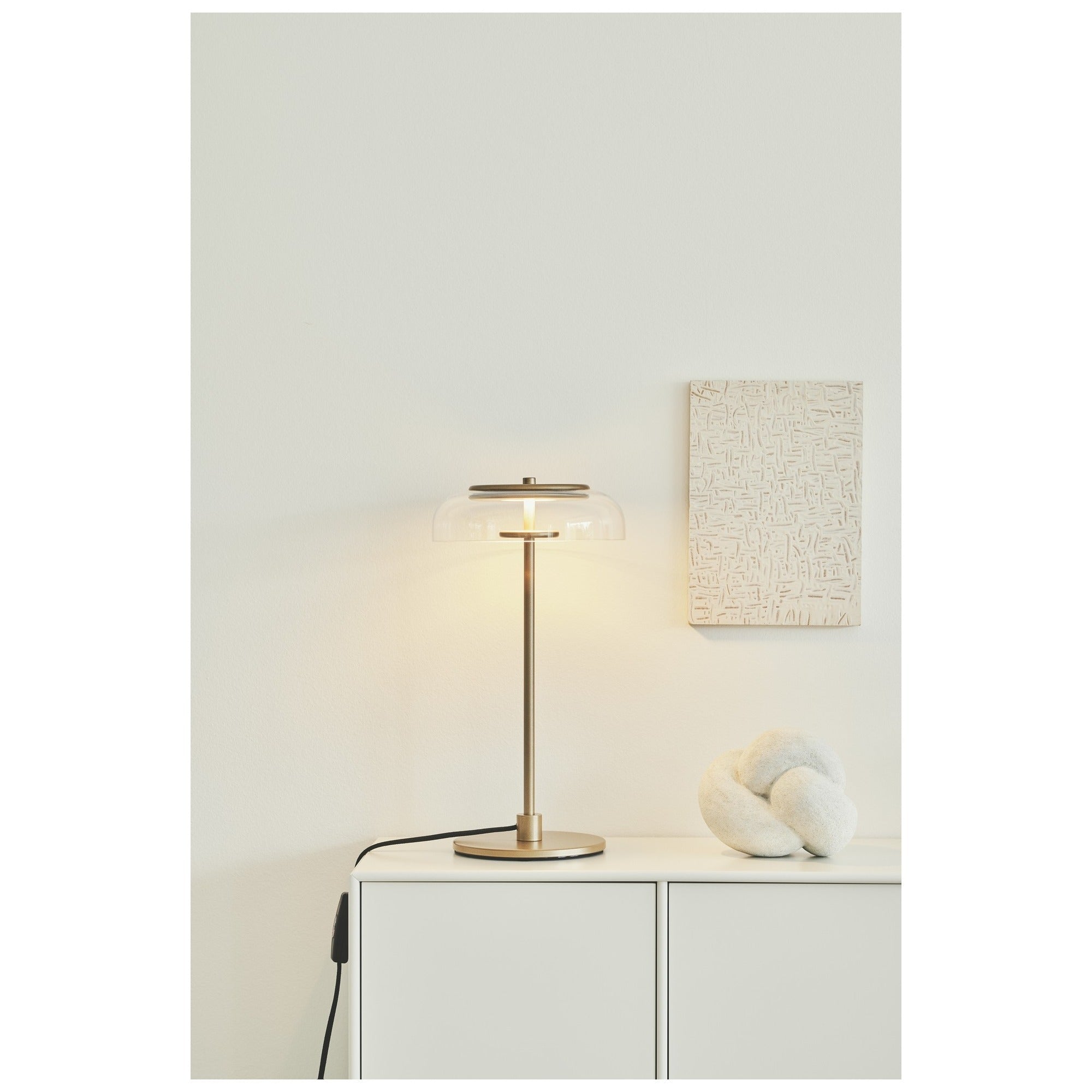 Lampe Design Post - Moderne en Verre Rond et Laiton | Biossi - Lampes Design