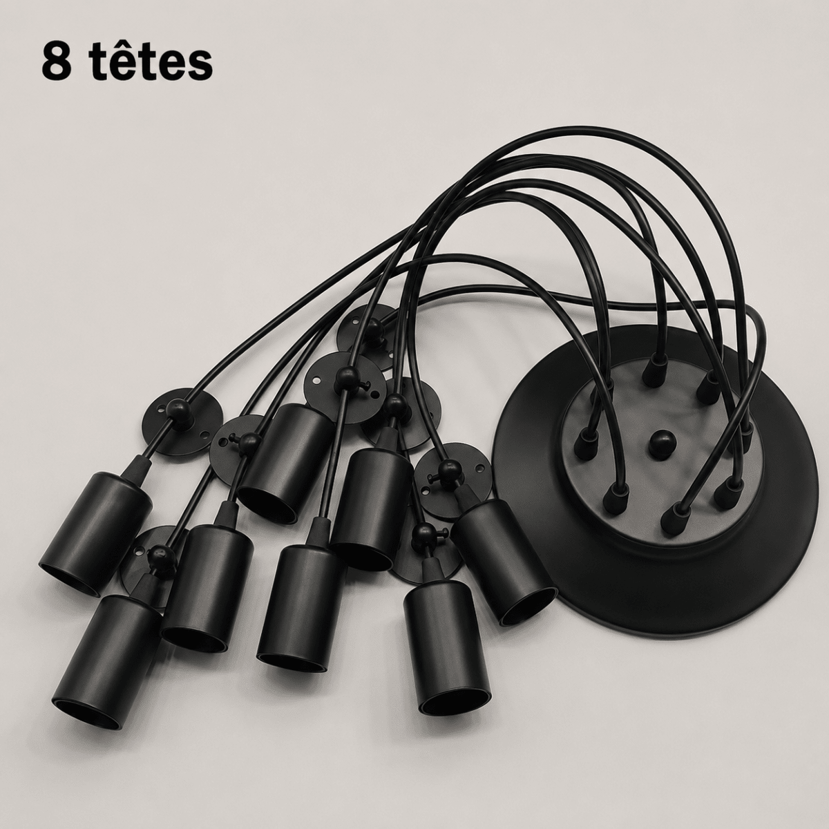 Lustre Araignée Vintage Industriel Multi-Têtes E27 — 1 à 14 Ampoules | ARAIGNÉE™ - Lampes Design