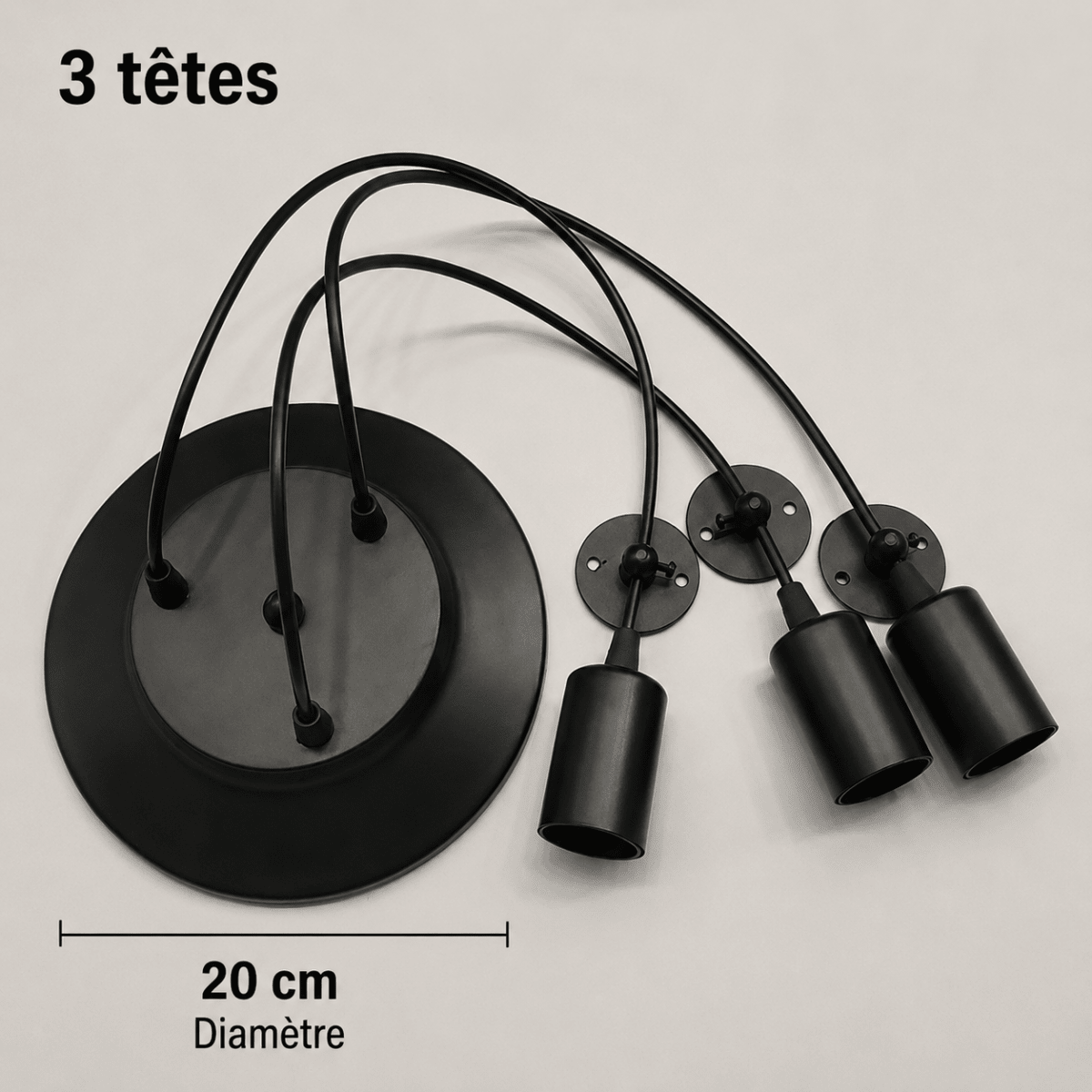 Lustre Araignée Vintage Industriel Multi-Têtes E27 — 1 à 14 Ampoules | ARAIGNÉE™ - Lampes Design