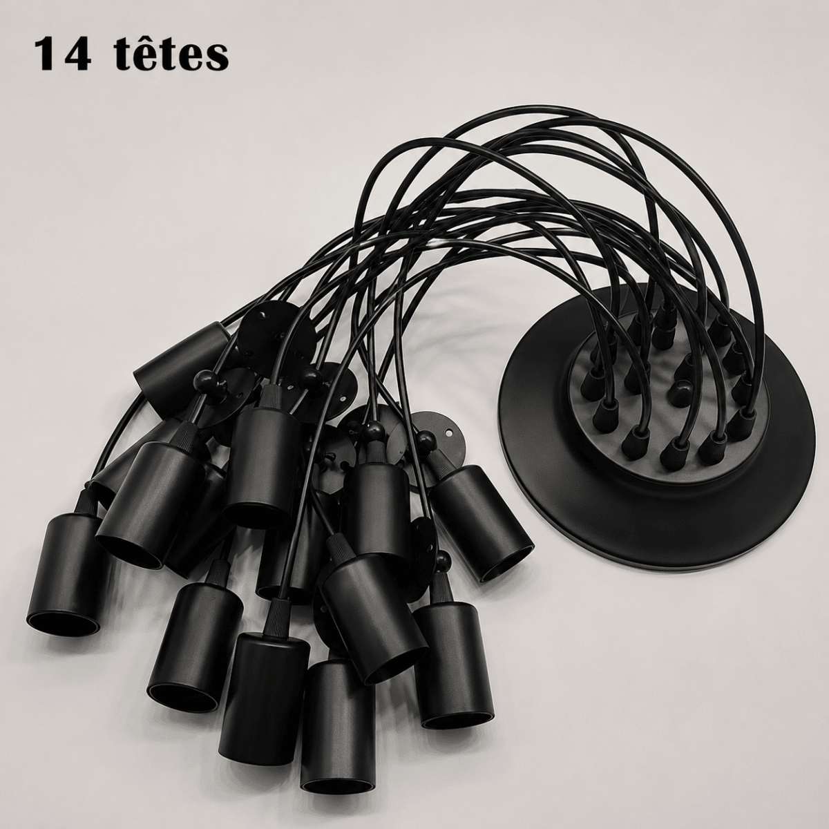 Lustre Araignée Vintage Industriel Multi-Têtes E27 — 1 à 14 Ampoules | ARAIGNÉE™ - Lampes Design