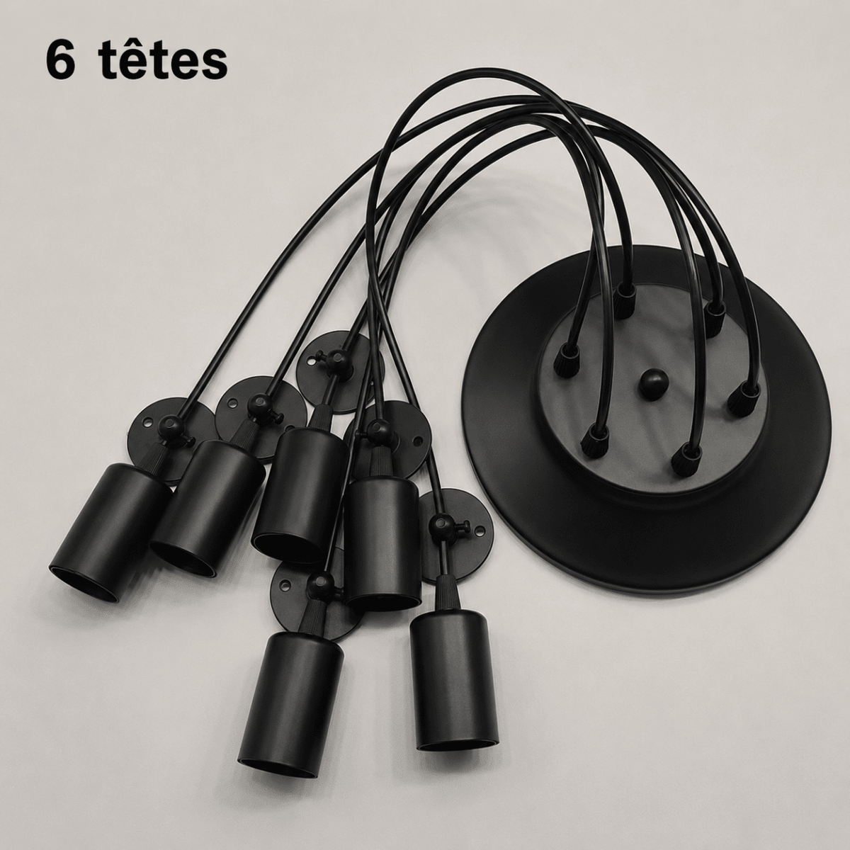 Lustre Araignée Vintage Industriel Multi-Têtes E27 — 1 à 14 Ampoules | ARAIGNÉE™ - Lampes Design