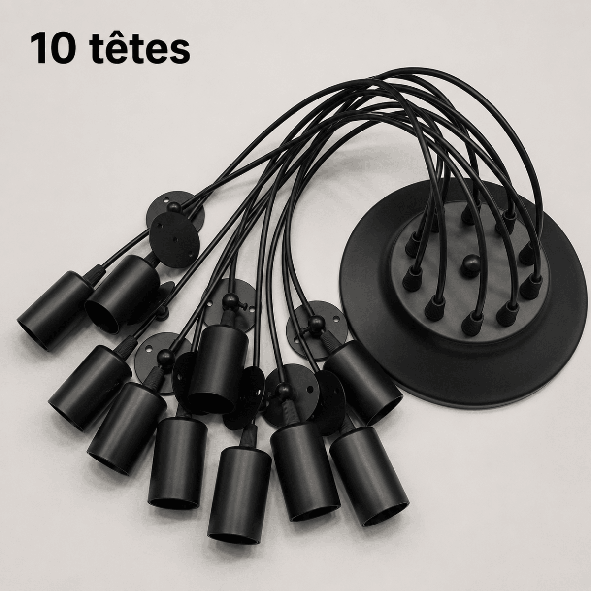 Lustre Araignée Vintage Industriel Multi-Têtes E27 — 1 à 14 Ampoules | ARAIGNÉE™ - Lampes Design