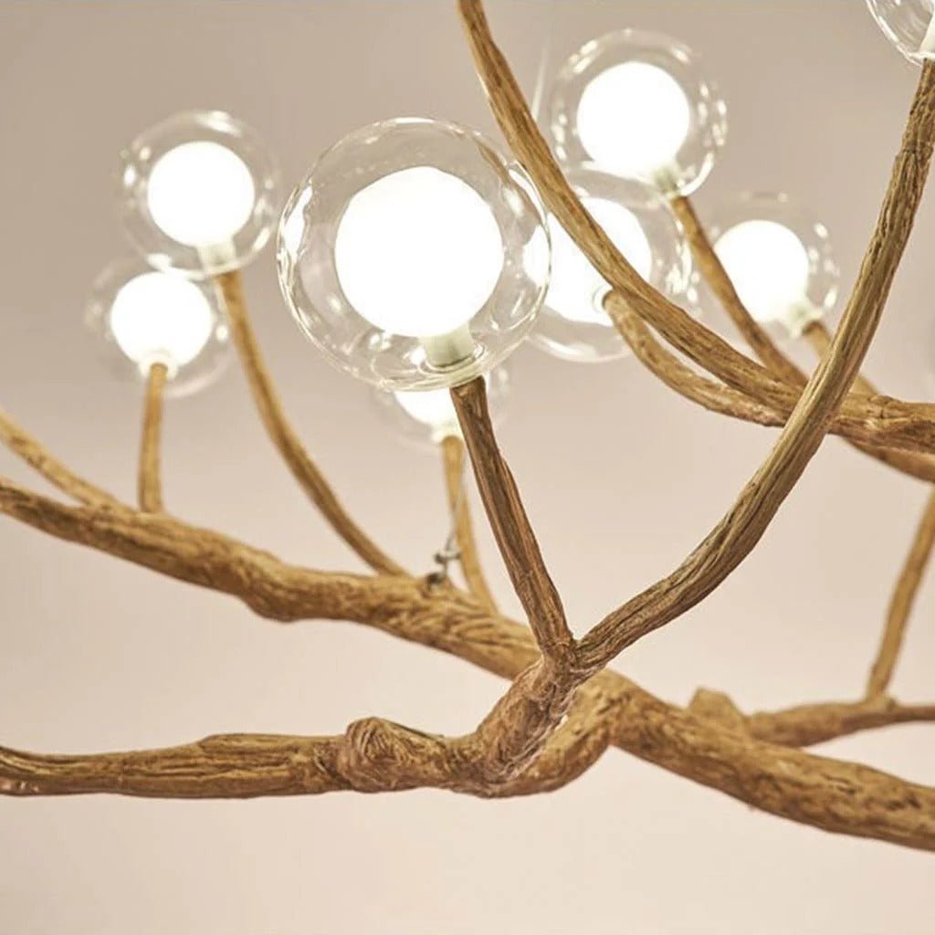 Lustre Suspension Design Branche d'Arbre Rustique | Nature - Lampes Design