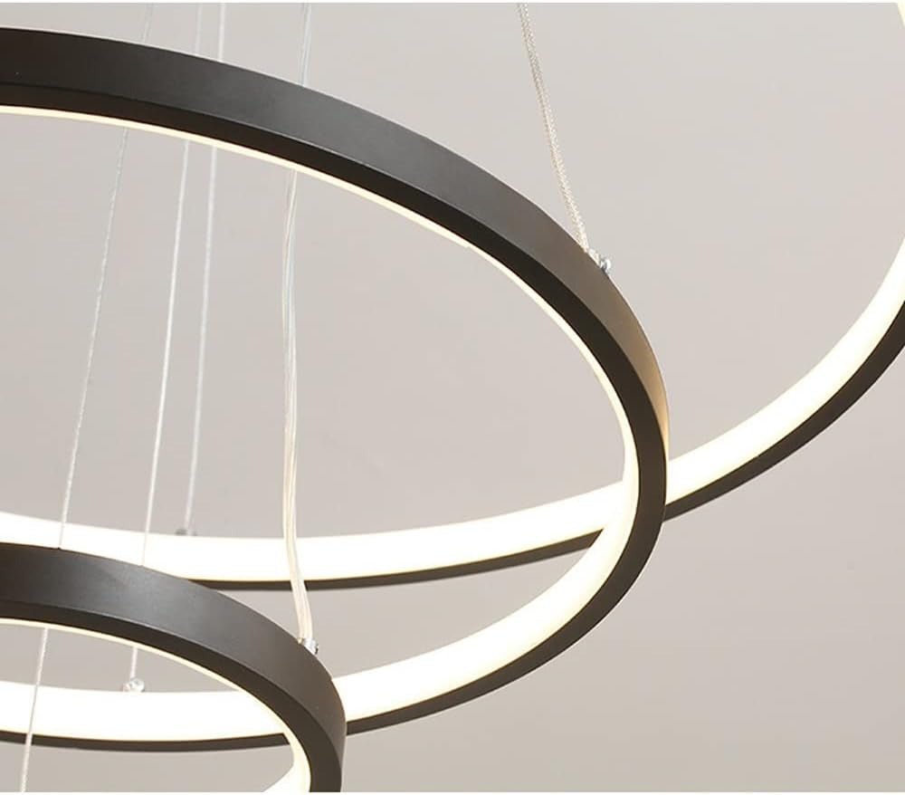 Lustre Suspension Triple Anneau LED Dimmable — Design Moderne et Sculptural | ORBIS™ - Lampes Design