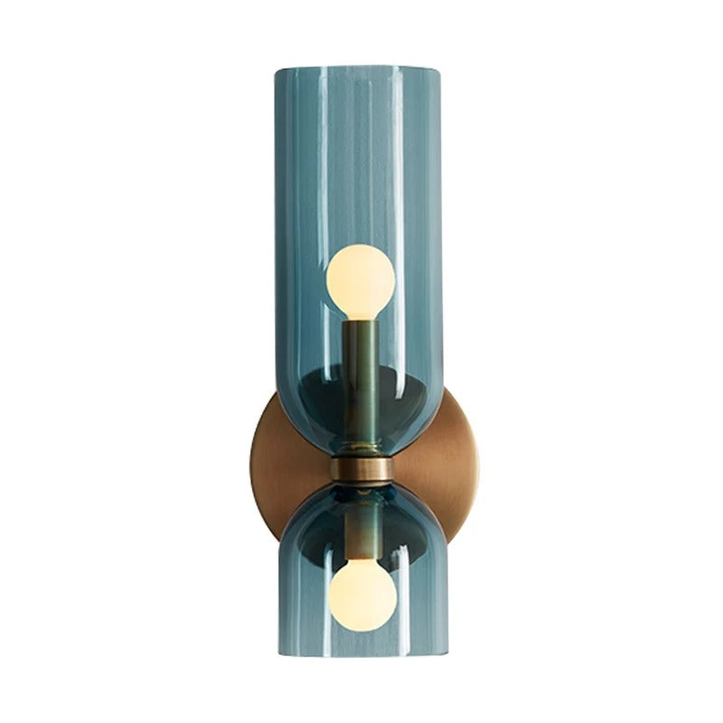 Applique Murale Verre Nordique — Luminaire Design Européen 2 Feux | AZURE™