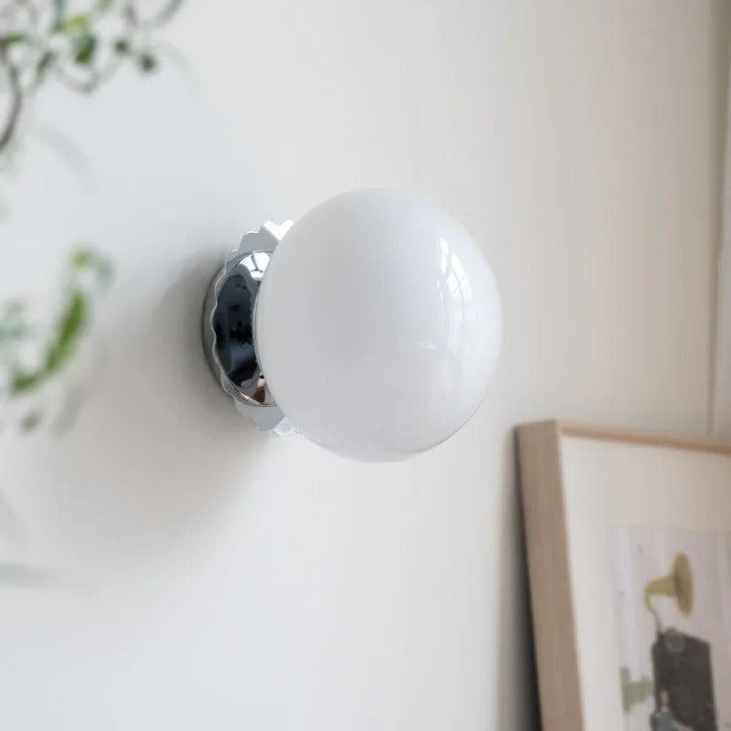 Applique Murale Globe en Verre Coloré — Lampe Murale Style Simple | PASTILLE™