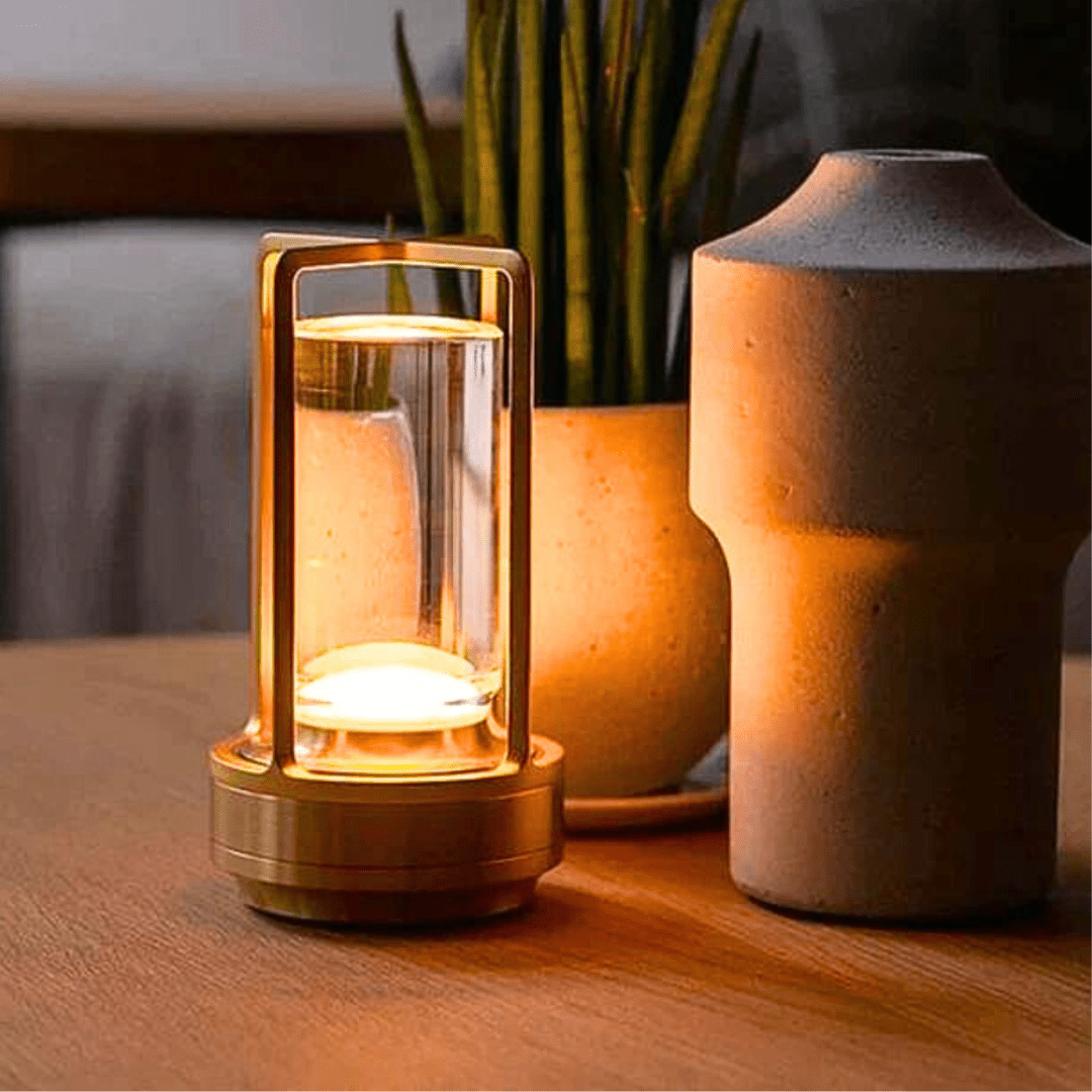Petite Lampe de Table LED Sans Fil Design Industriel | Christel - Lampes Design