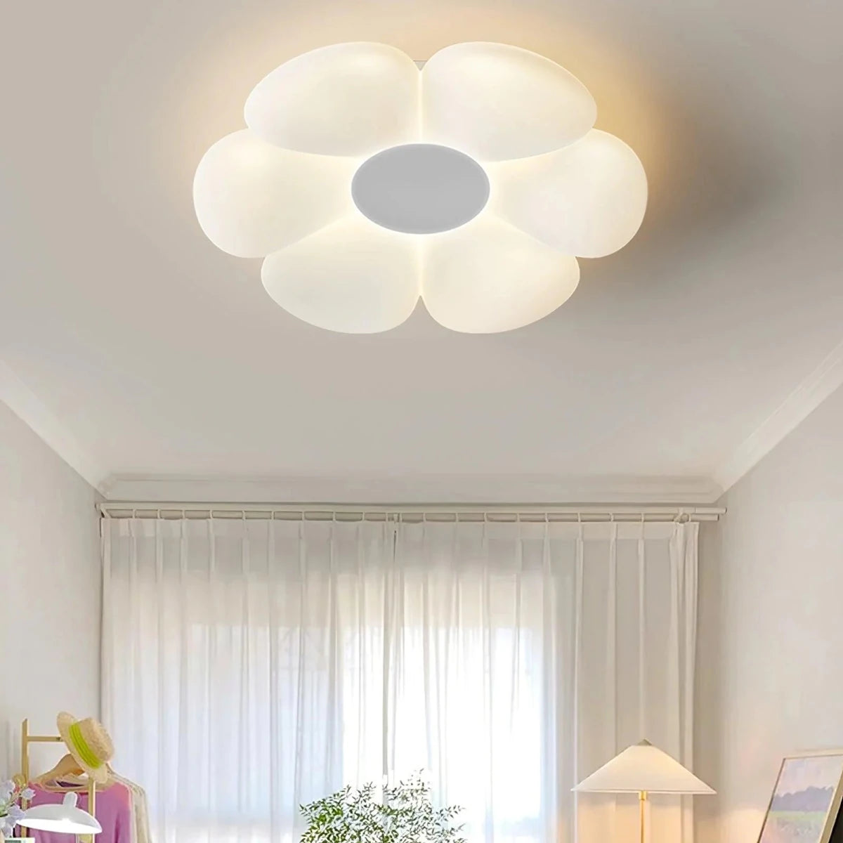 Plafonnier Fleur Enfant Romantique — Lampe Chambre Princesse Style Rond | PIVOINE™ - Lampes Design