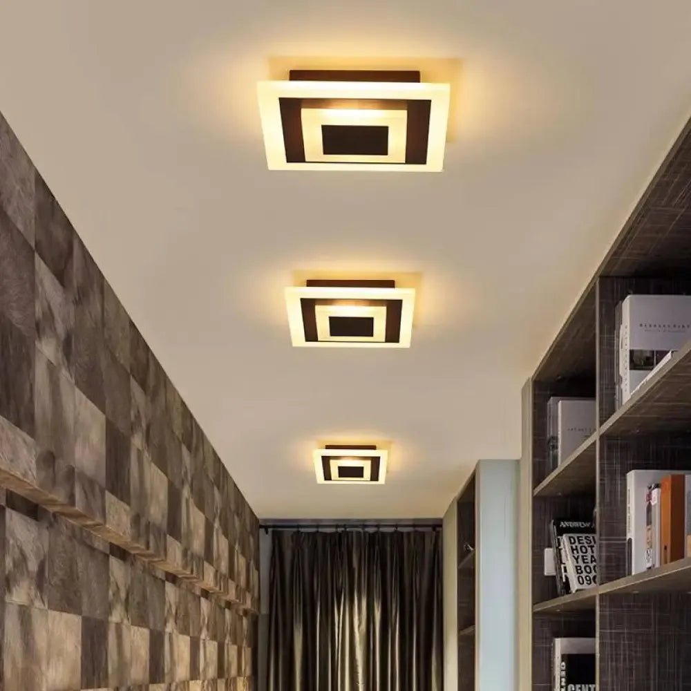 Plafonnier LED Compact Design Carré - Éclairage Blanc Chaud | LAMIA - Lampes Design