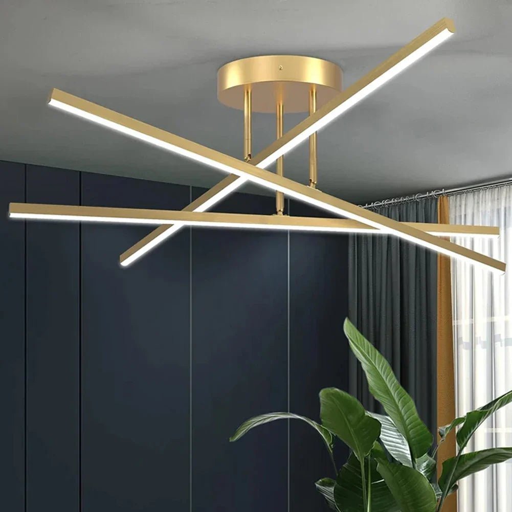 Plafonnier LED Géométrique Design Contemporain pour Salon ou Chambre | X-LINE™ - Lampes Design