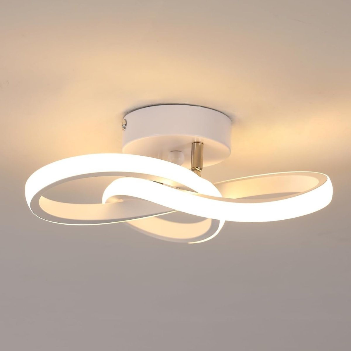 Plafonnier pour Cuisine LED Nœud Infini | Design Blanc Moderne - Lampes Design