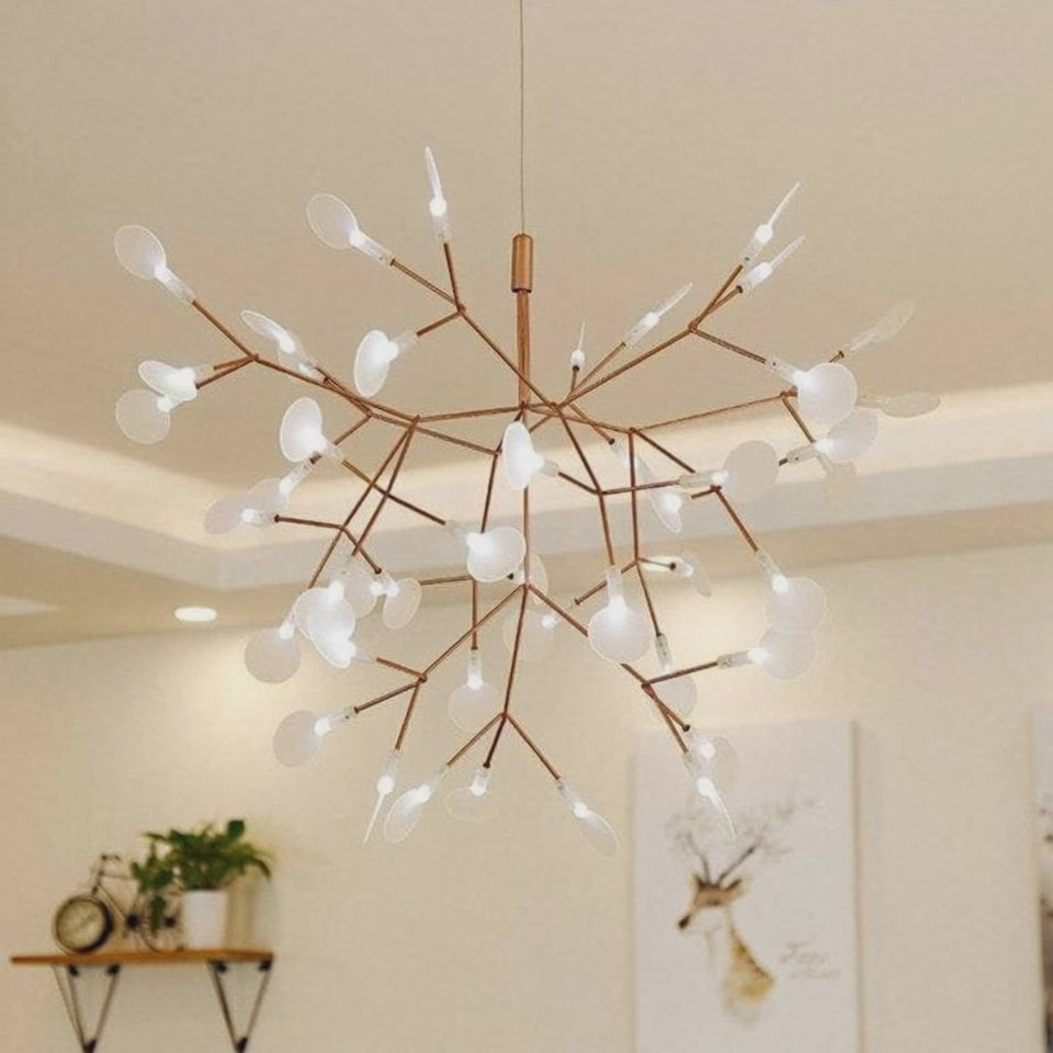 Video for Suspension luminaire arbre doré design LED | TREE