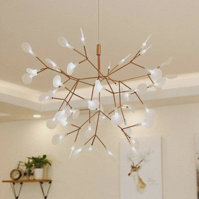 Video for Suspension luminaire arbre doré design LED | TREE