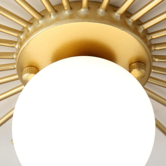 Plafonnier Tournesol Doré