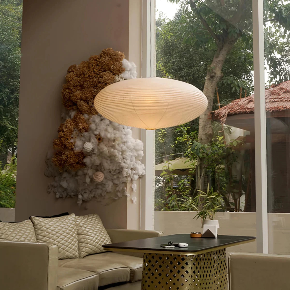 Suspension Boule Papier de Riz Japonaise pour Salon & Salle à Manger | NUAGE™ - Lampes Design