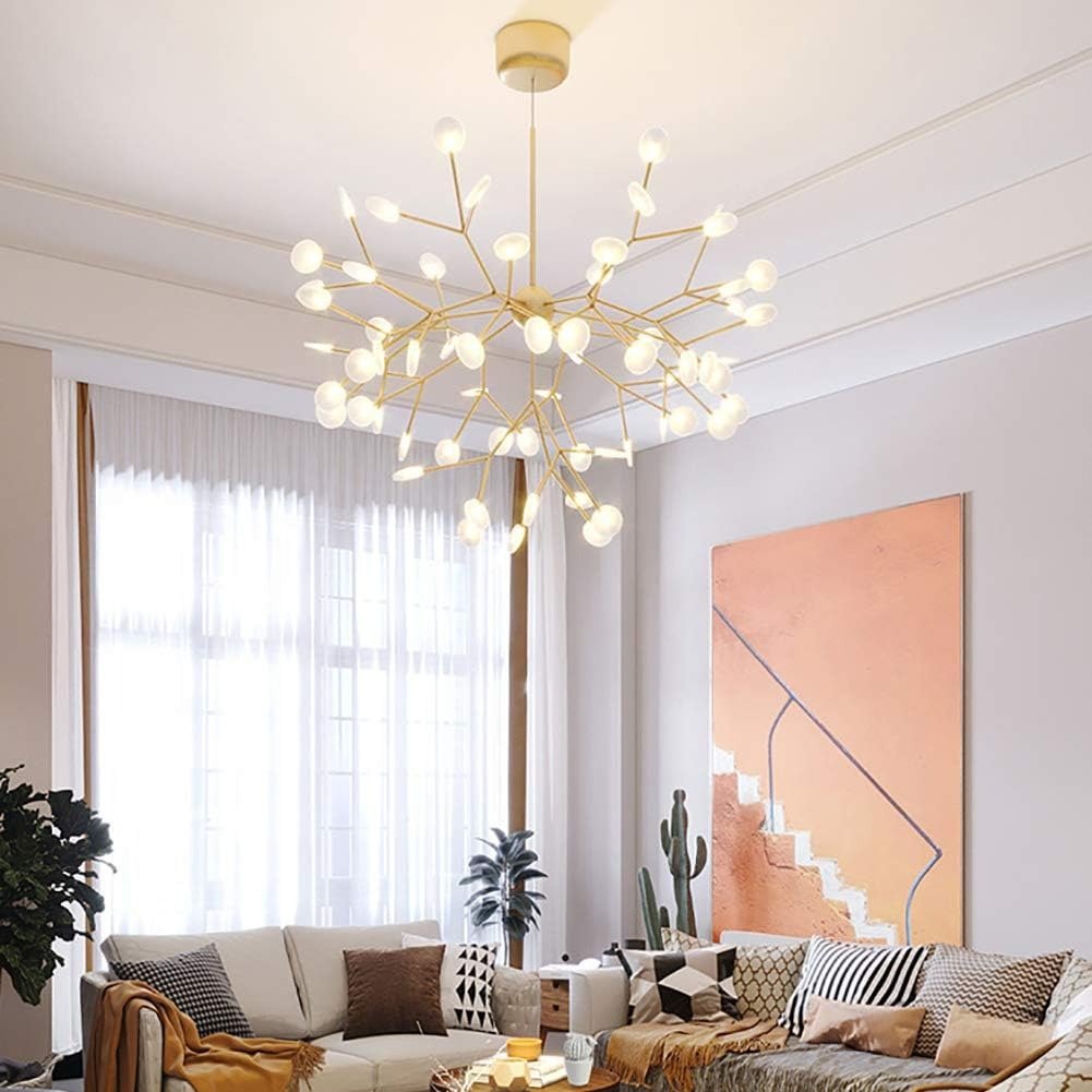 Suspension Design Arbre Doré Lumineuse LED – Lustre Artistique Luxe pour Salon | TREE™ - Lampes Design