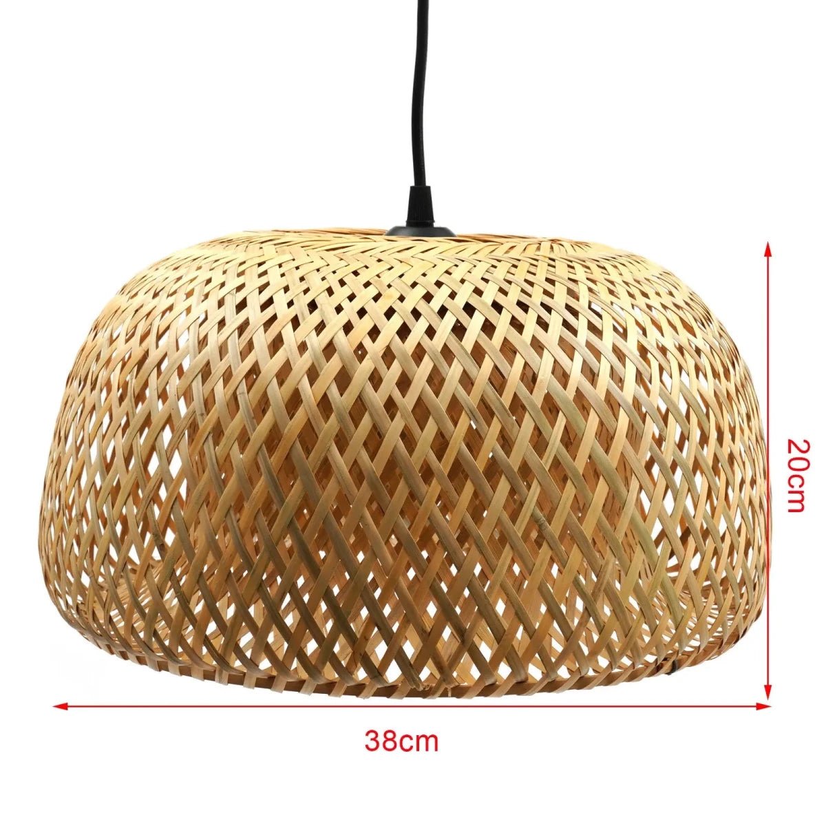 Suspension Design Dôme en Bambou Tressé — Lustre Style Japonais pour Salle à Manger | Kyoto™ - Lampes Design
