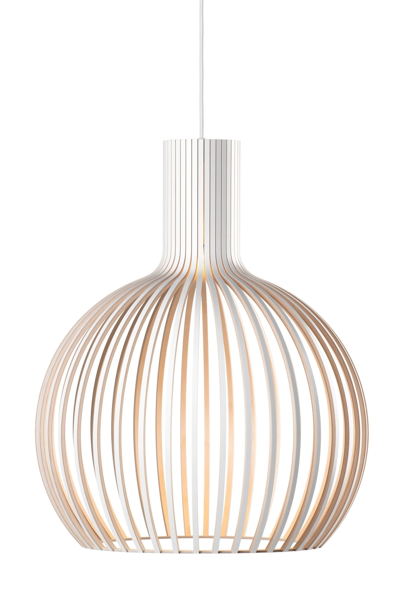 Suspension Design Scandinave en Bois - Luminaire à Lattes Élégant | OCTO - Lampes Design