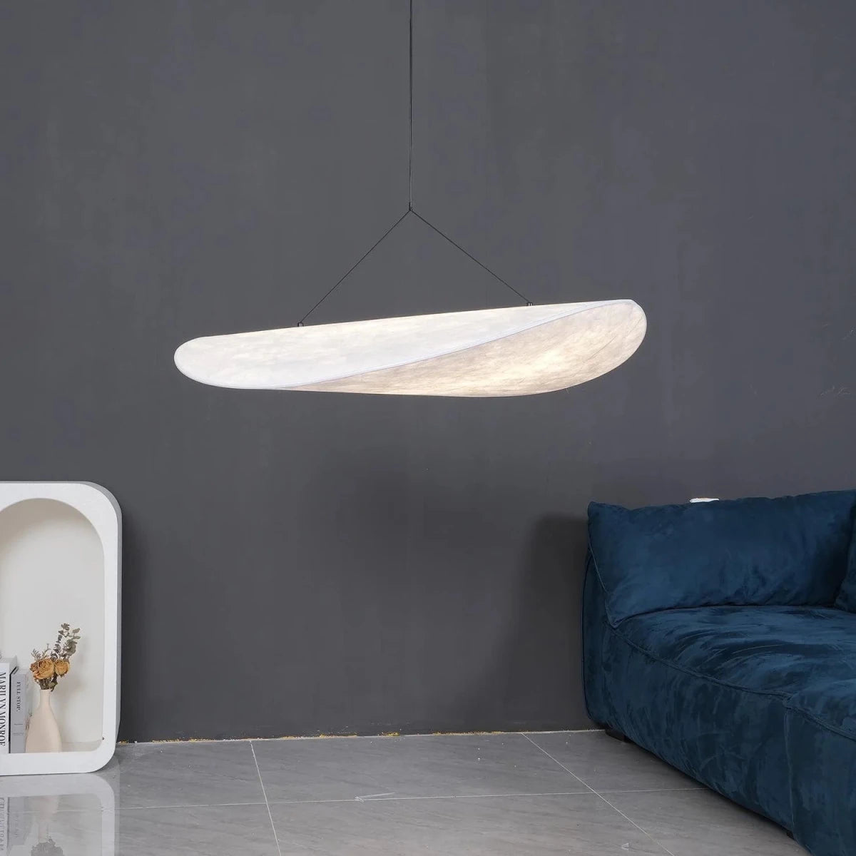 Suspension Design Soie Torsadée Feuille Wabi-Sabi pour Salon & Salle à Manger | VAGUE™ - Lampes Design