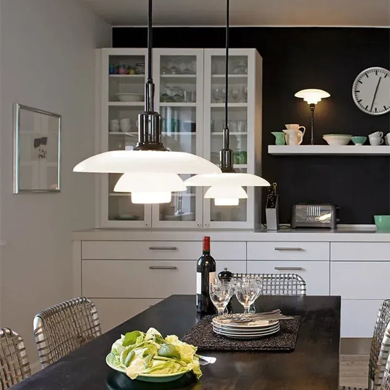 Suspension Design Verre Soufflé Style Scandinave pour Salon et Chambre | VELUX™ - Lampes Design