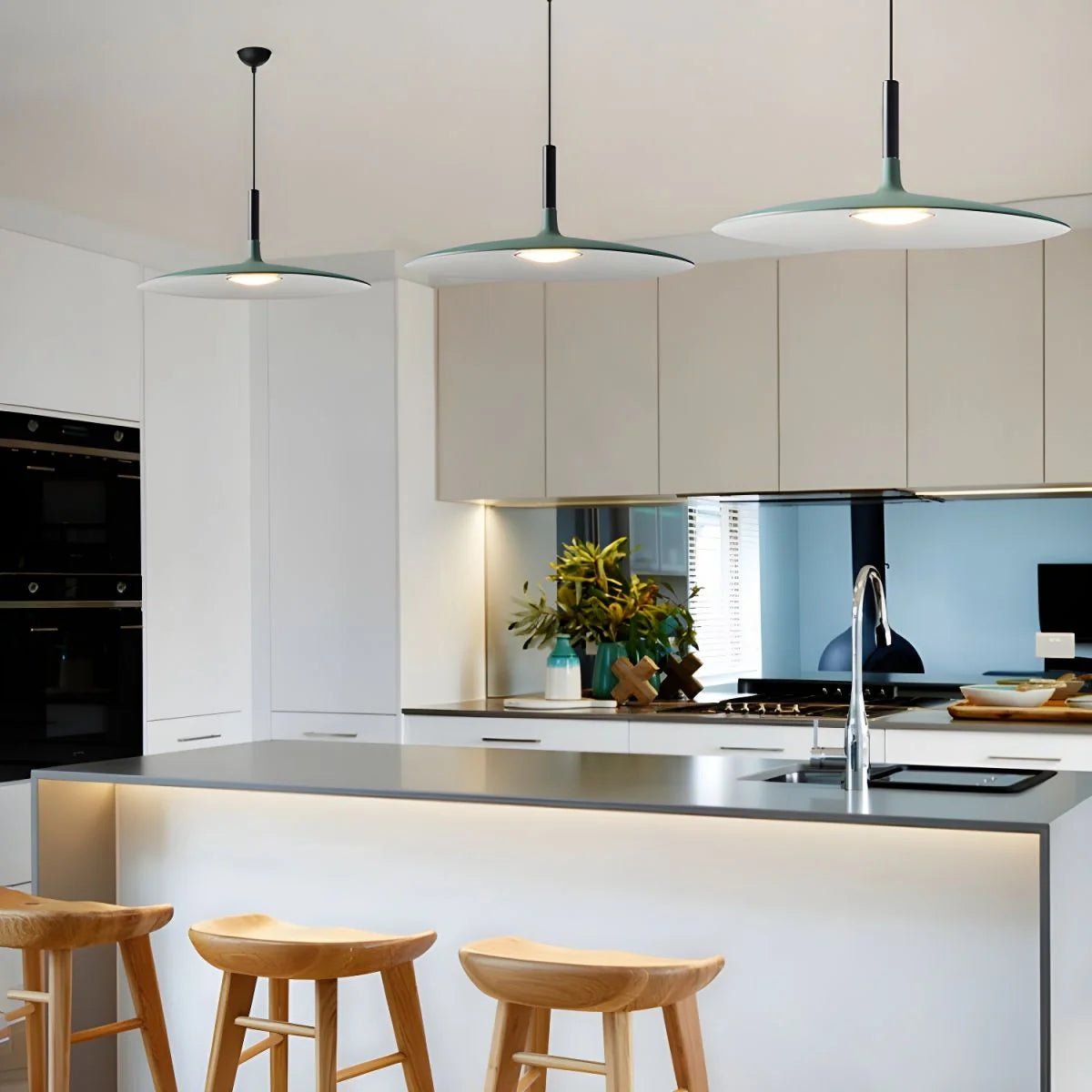 Suspension Disque Style UFO — Lustre Design Industriel Nordique | SATELLITE™ - Lampes Design
