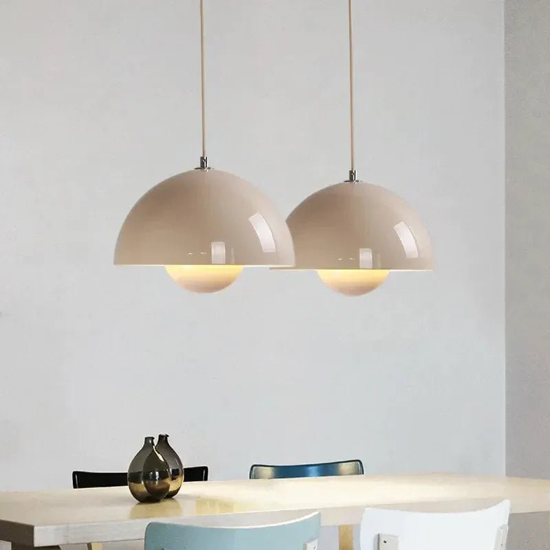 Suspension Dôme Design Scandinave — Lampe Coloré Métal pour Salon, Chambre, Salle à Manger | BULLO™ - Lampes Design